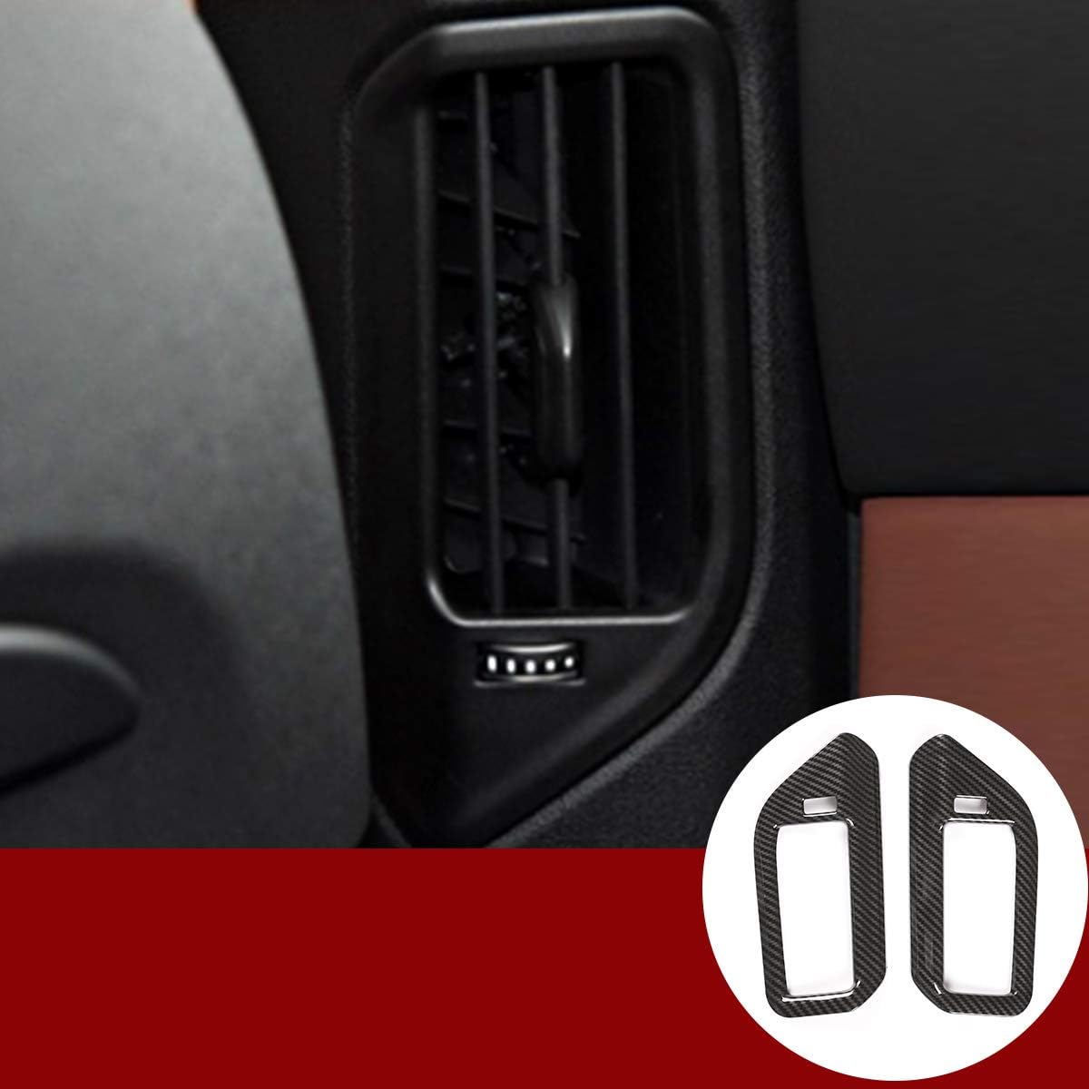 YIWANG – Marco de ventilación de plástico ABS para interior de coche, 2 unidades, para BMW X5 G05 2019 2020