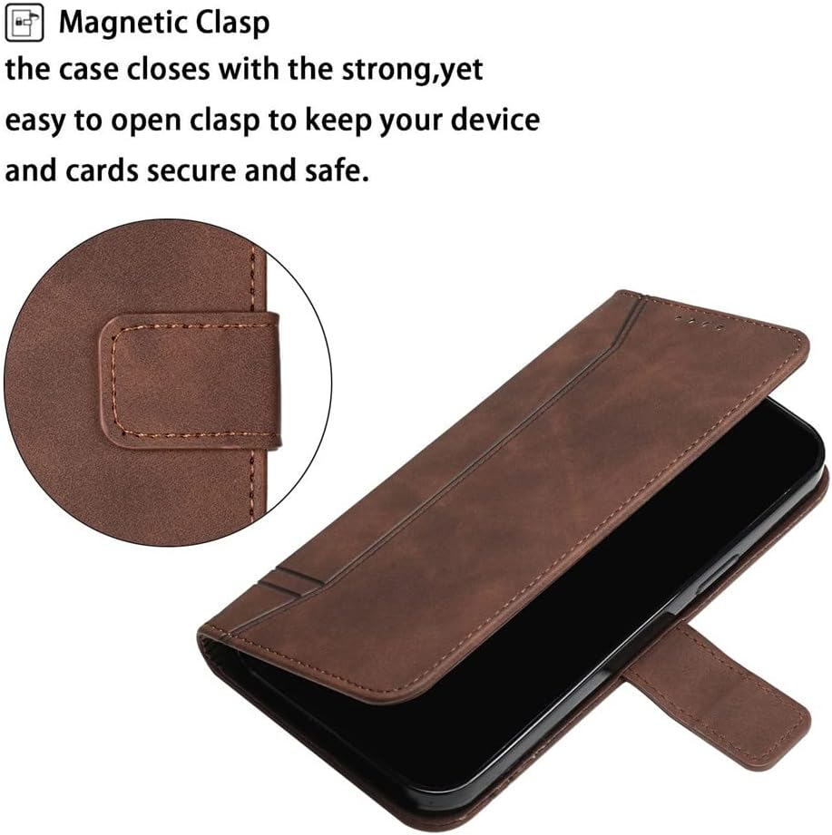Funda tipo cartera para Xiaomi Redmi Note 11, Redmi Note 11 Funda con tarjetero Funda de cuero con función atril Protección completa magnética