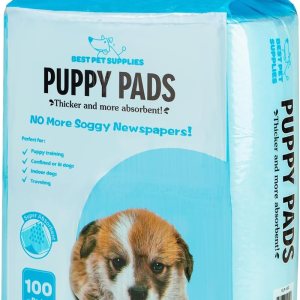 Best Pet Supplies Paquete de 100 almohadillas desechables para cachorros y perros de entrenamiento, 23 x 22 pulgadas, ultra absorbentes, resistentes Best Pet Supplies Paquete de 100 almohadillas desechables para cachorros y perros de entrenamiento, 23 x 22 pulgadas, ultra absorbentes, resistentes