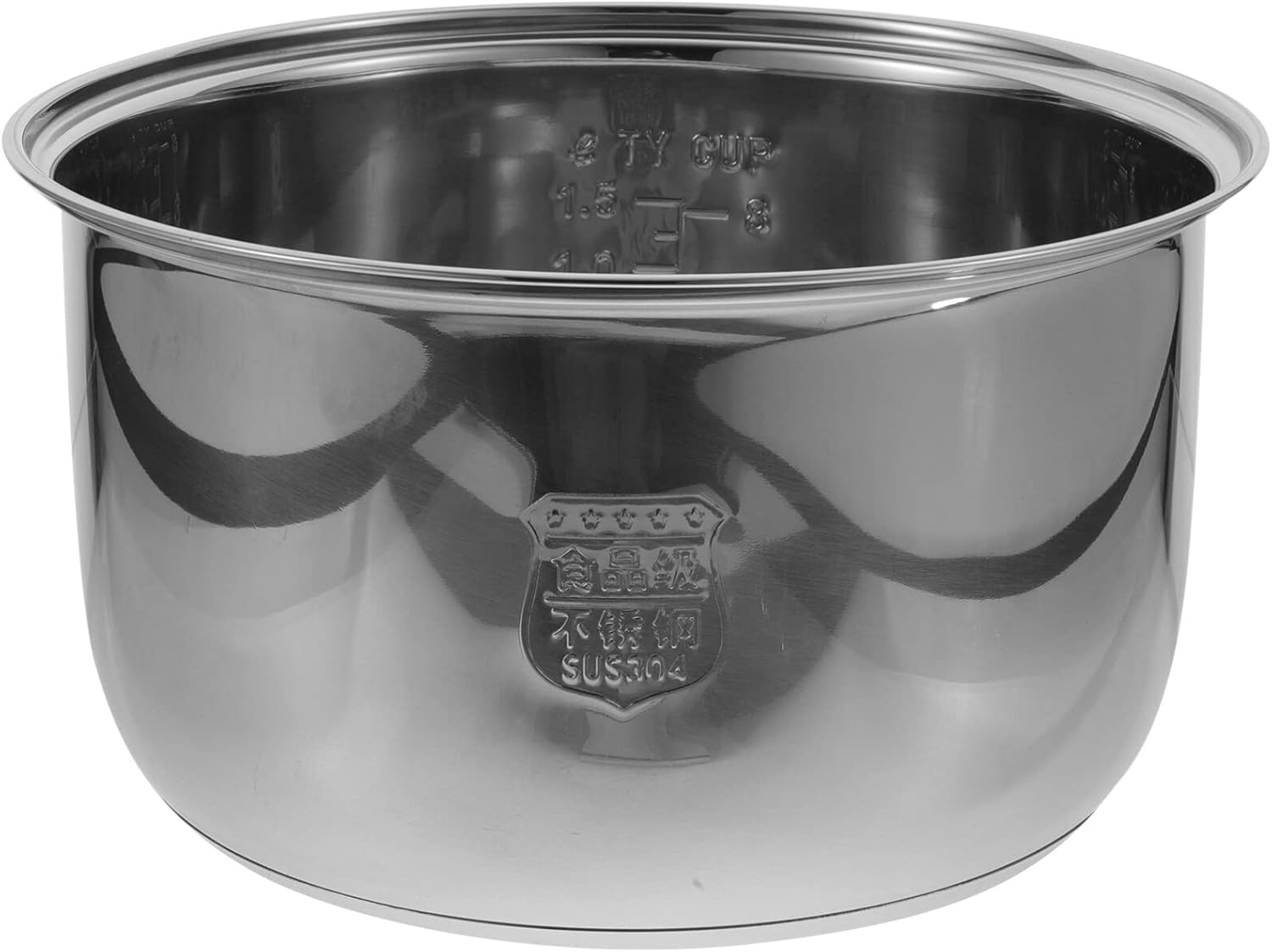 Olla de arrocera interior de repuesto de 4 L, recipiente de olla de cocción interna antiadherente para arrocera, olla de arroz, accesorios para