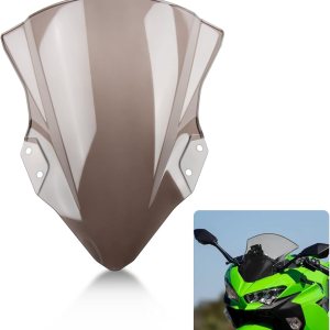 psler Parabrisas doble burbuja para Ninja 250 400 EX400 2018 2019 2020 2021 2022 2023 (humo) psler Parabrisas doble burbuja para Ninja 250 400 EX400 2018 2019 2020 2021 2022 2023 (humo)