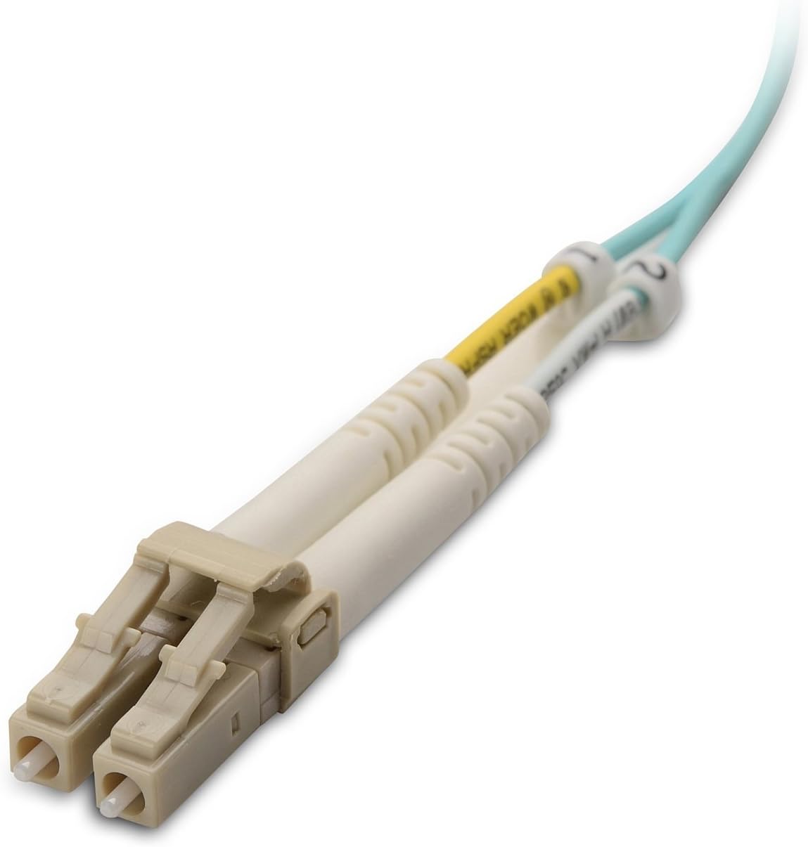 Cable Matters OFNP – Cable de fibra óptica Plenum Multimodo Dúplex OM3 de 23.0 pies  23.0 ft (40 Gb 10 Gb, LC a LC, cable de fibra óptica 50125,