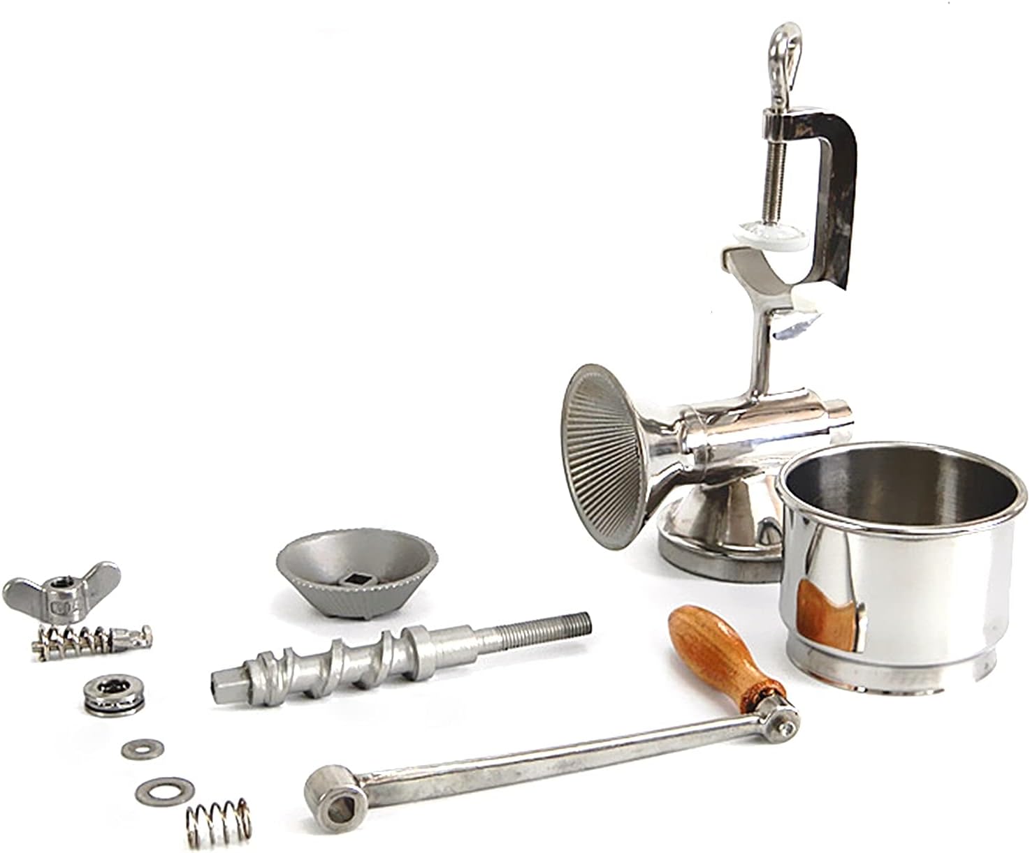 Molino manual de grano de grano de mano, molinillo de maíz de acero inoxidable, molino de manivela de café para granos de trigo, café, pimienta,