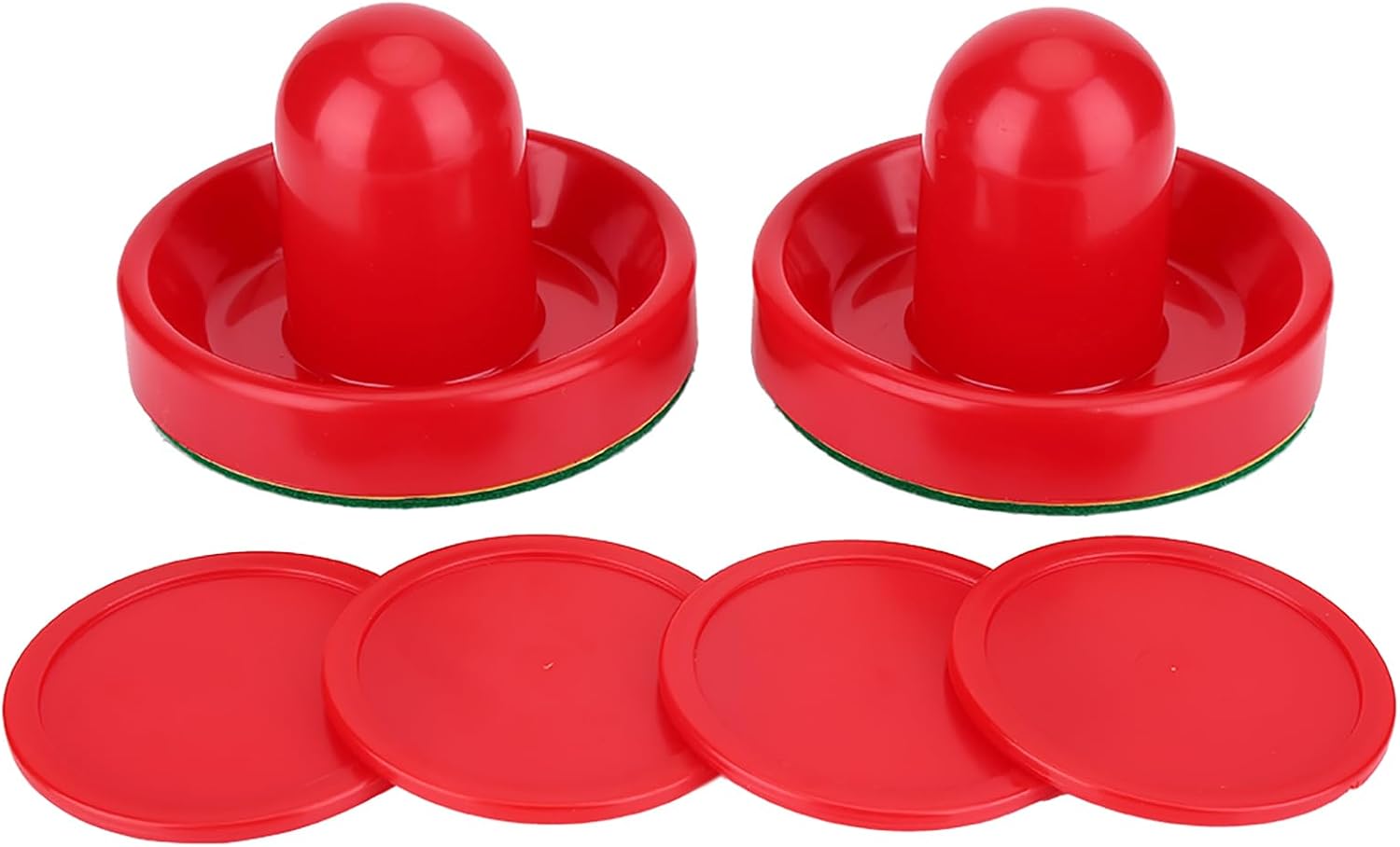 Juego de discos de hockey sobre hielo para porteros de plástico, para mesas de juego, mesa de hockey, aire superior, disco de franela, parche