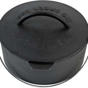 Big Green Egg Horno holandés de hierro fundido con tapa de 5.5 cuartos – M, L, XL, XXL, 2XL Big Green Egg Horno holandés de hierro fundido con tapa de 5.5 cuartos – M, L, XL, XXL, 2XL