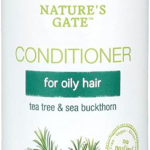 Acondicionador Tea Tree & Sea Buckthorn para cabello graso, 16 fl oz (16.0 fl oz), Mild by Nature Acondicionador Tea Tree & Sea Buckthorn para cabello graso, 16 fl oz (16.0 fl oz), Mild by Nature