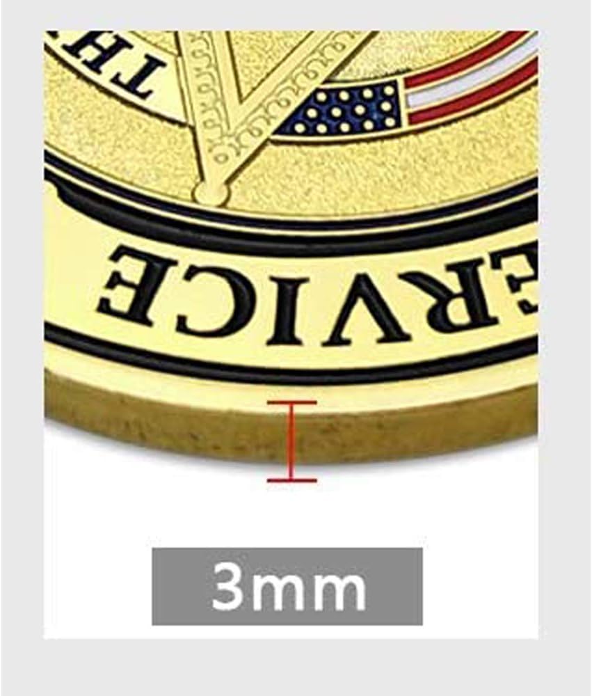 Moneda de desafío de aplicación de la ley de Estados Unidos delgada línea azul policial oración militar