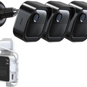 Soporte de pared Blink Outdoor para 4 cámaras, carcasa protectora resistente a la intemperie y montaje ajustable de 360 con soporte Blink Sync Soporte de pared Blink Outdoor para 4 cámaras, carcasa protectora resistente a la intemperie y montaje ajustable de 360 con soporte Blink Sync