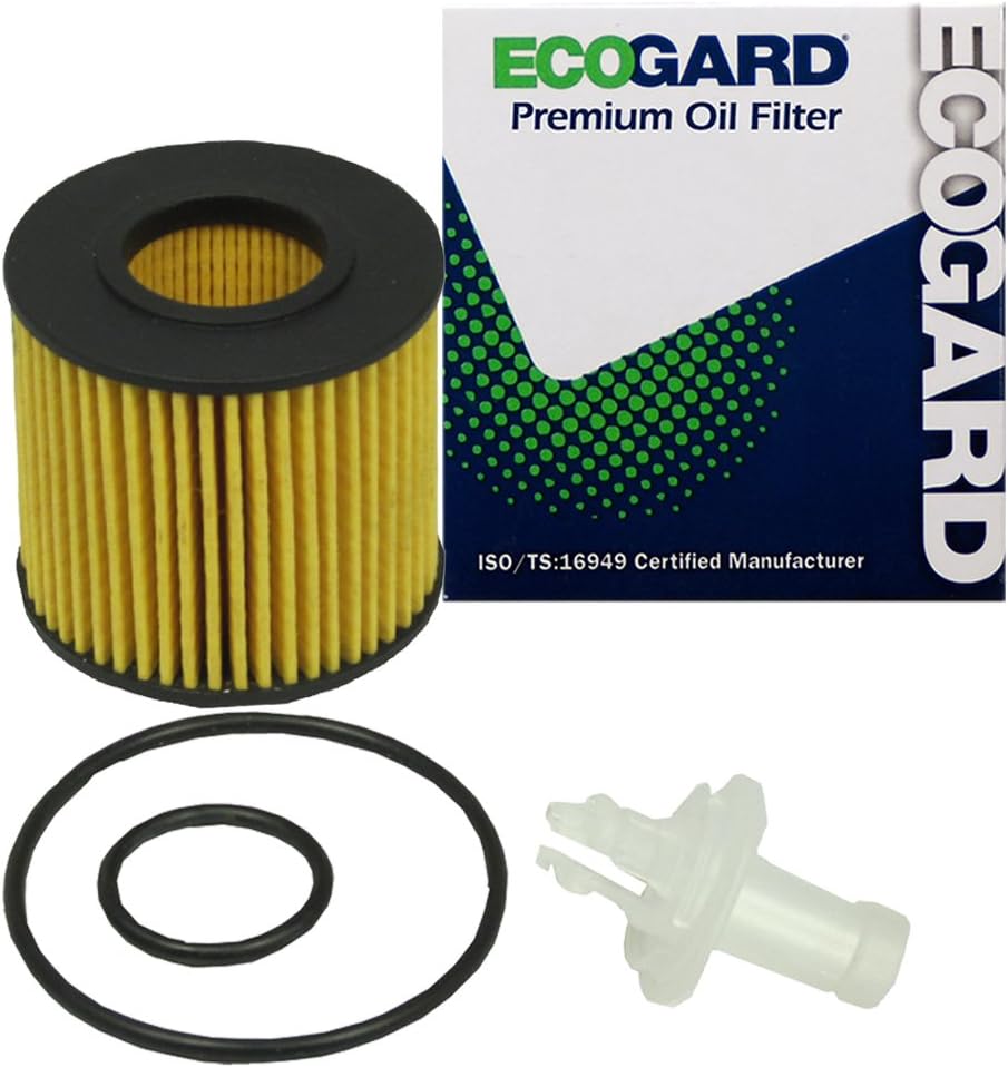 ECOGARD X6160 Cartucho Premium Filtro de aceite de motor para aceite convencional Se adapta a Scion iQ 1.3L 2012-2015