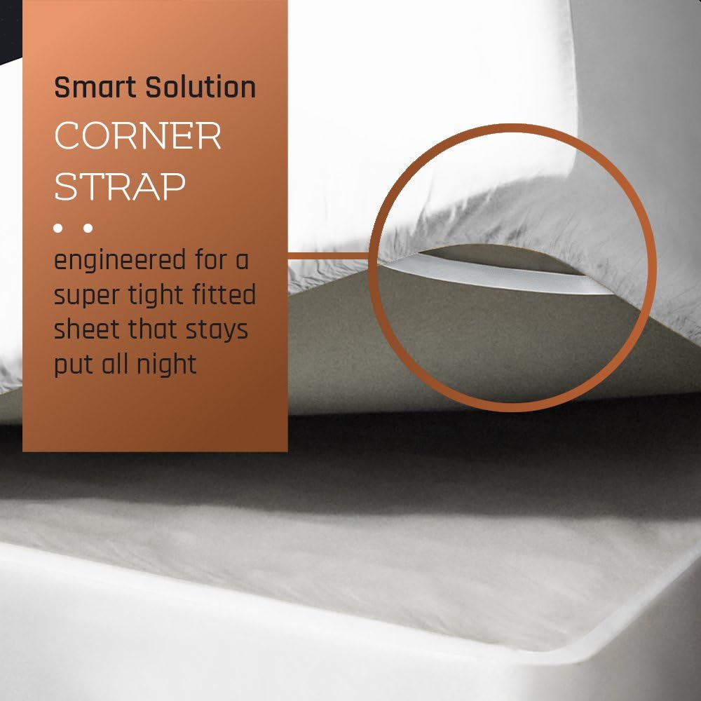 Empyrean Bedding Sábanas para cama de tamaño queen, sábanas bajeras de 14 a 16 pulgadas, tamaño queen, sábana bajera de bolsillo profundo, sábanas
