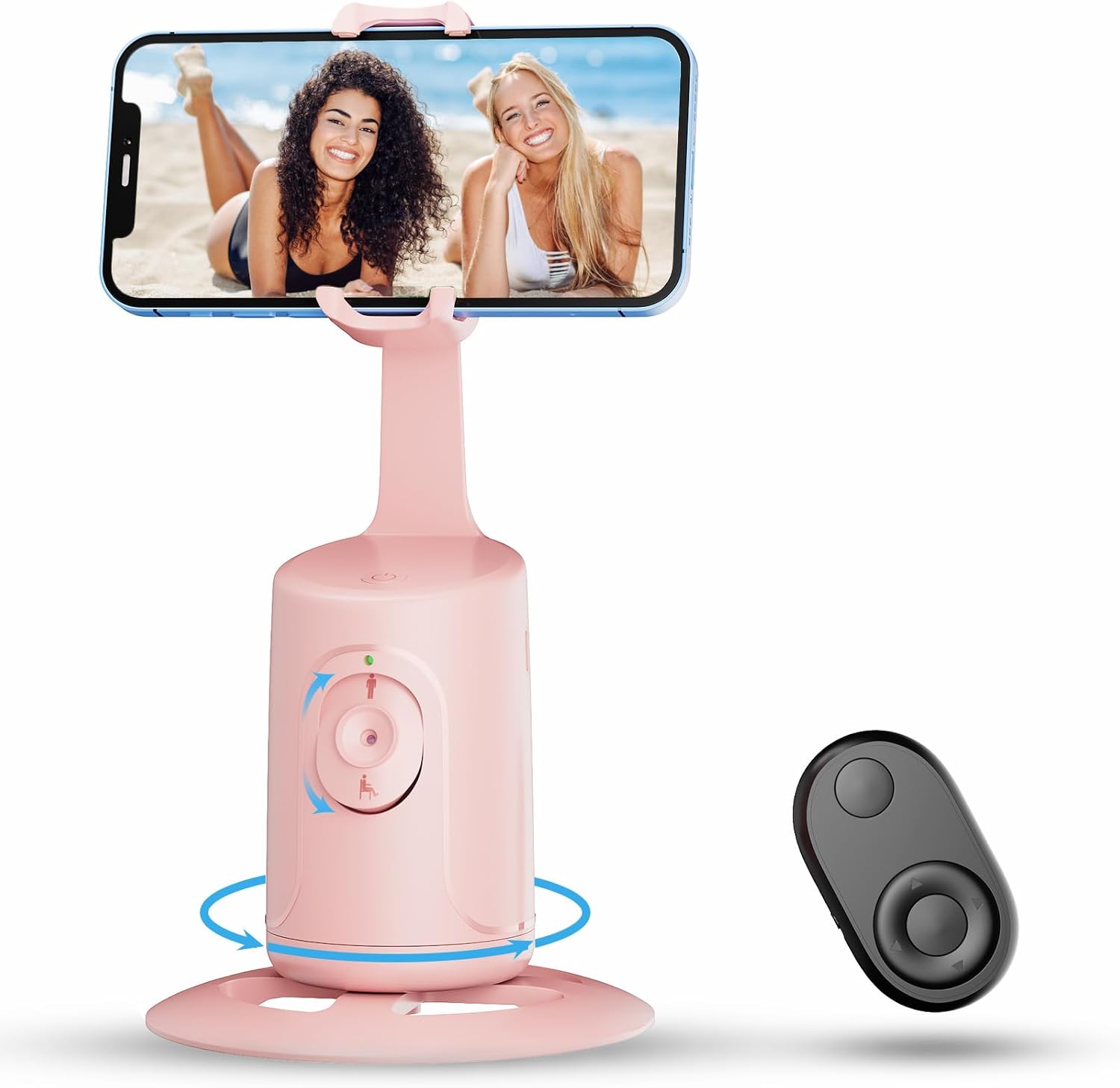 Trípode de seguimiento facial automático  Soporte de teléfono de seguimiento automático de rotación de 360, sin aplicación, soporte de cámara de