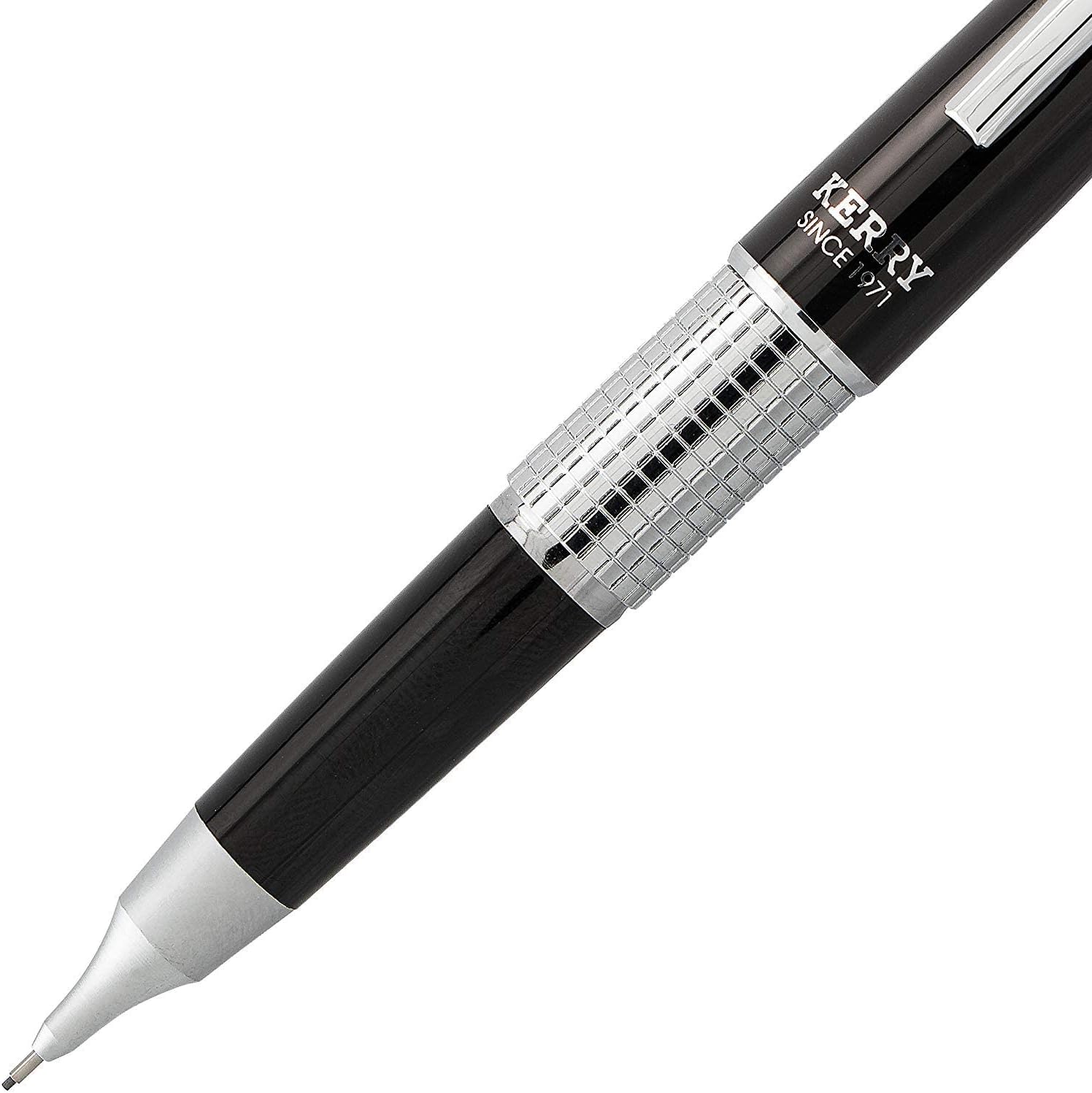 Pentel Sharp Kerry – Portaminas (0.028in), barril negro, 1 bolígrafo (P1037A)