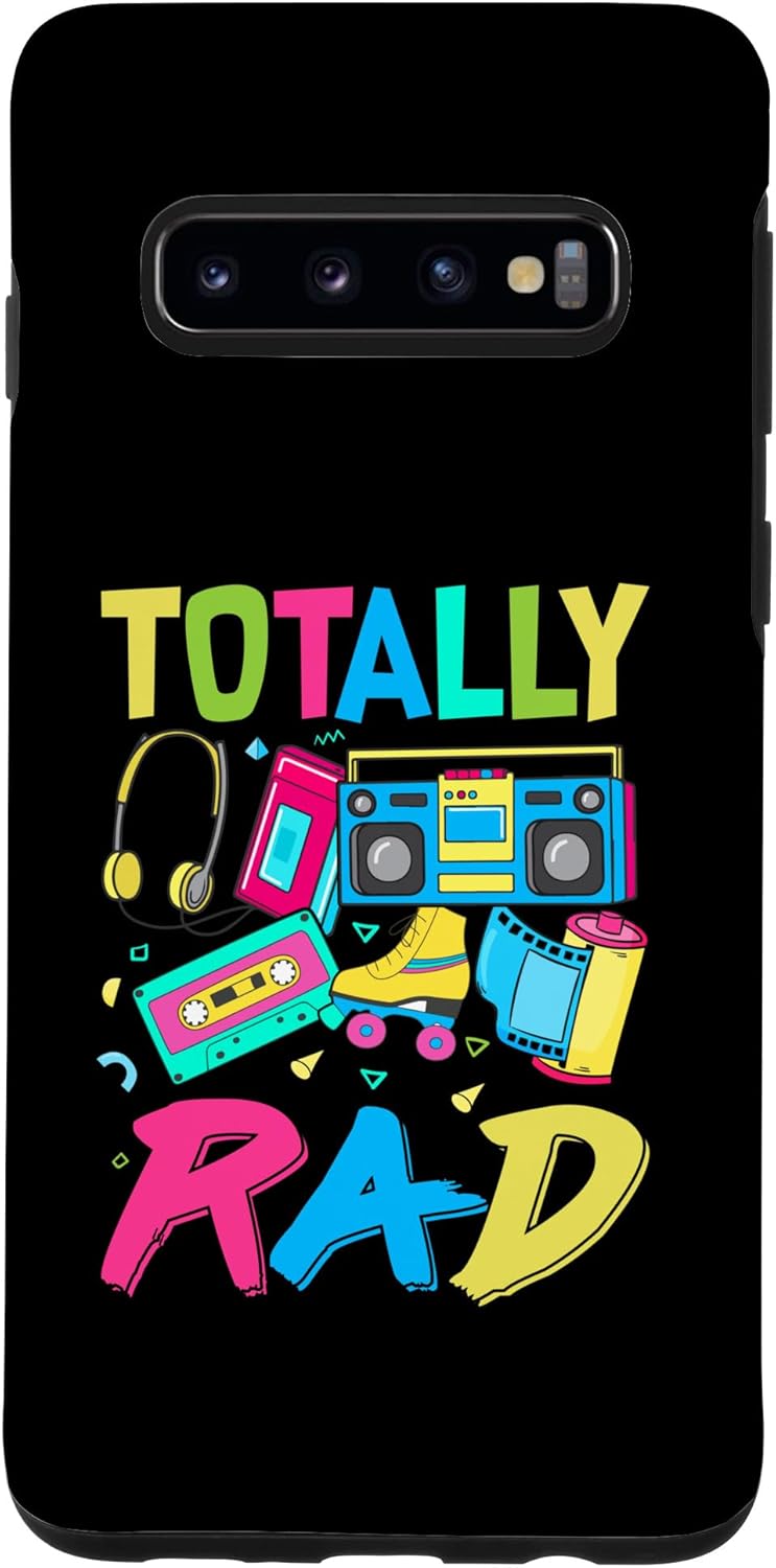 Galaxy S10 Totally Rad 80’s Nostalgia Retro Throwback Eighties Case