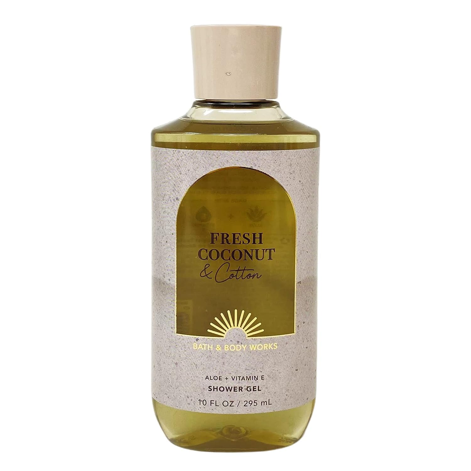 Bath & Body Works Fresh Coconut & Cotton Signature Collection Gel de ducha para mujer, 10 onzas líquidas (coco fresco y algodón)