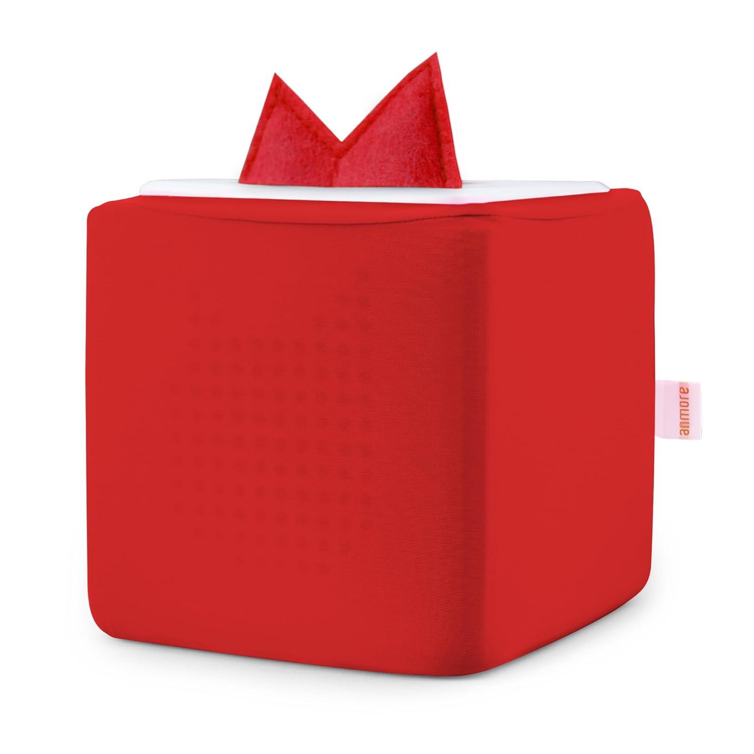Funda para Toniebox, con tapa para orejas Tonie, resistente a las manchas, color rojo