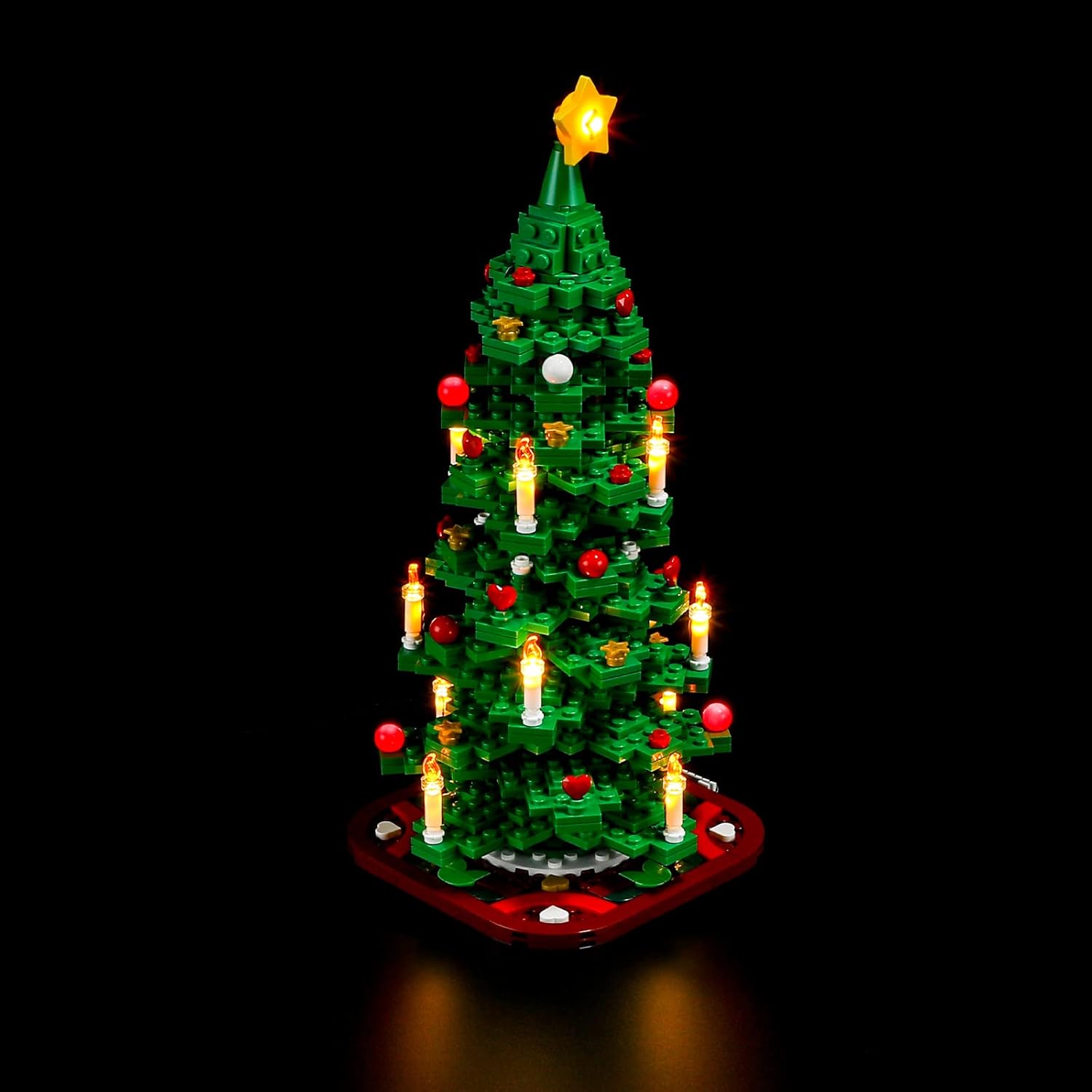 BRIKSMAX Kit de iluminación LED para árbol de Navidad LEGO-40573, compatible con el modelo de bloques de construcción de Lego, no incluye el juego