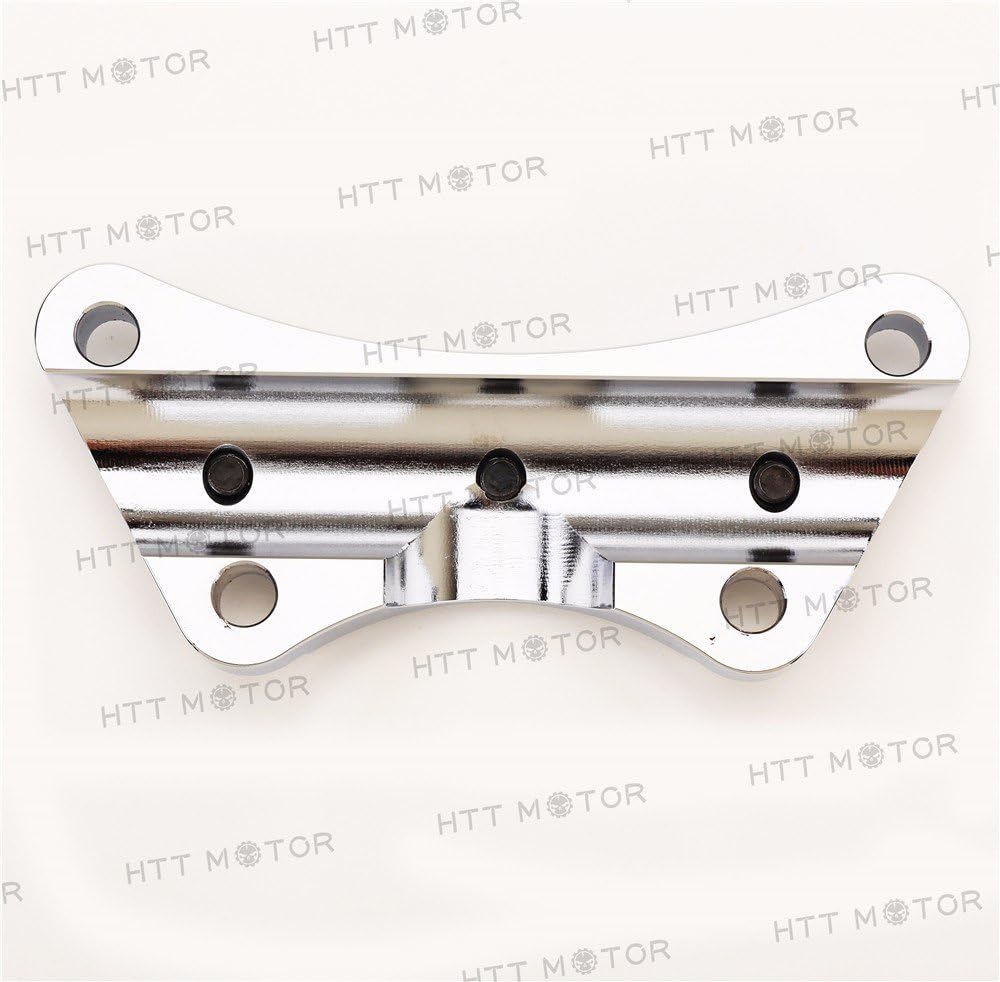 HTTMT H2314-1.25- Manillar antideslizante 1PC 1.25″ abrazadera superior compatible con 2015 y más H-D Touring Cromo
