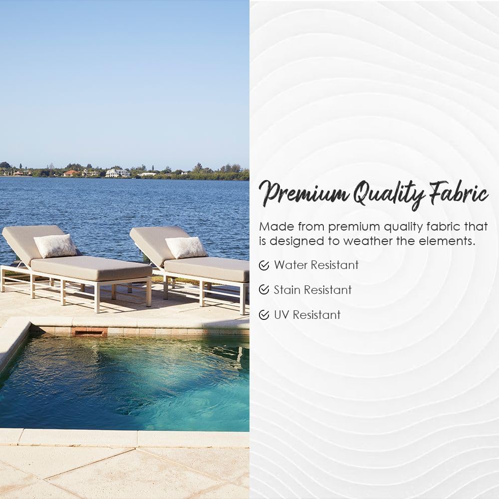 RSH Décor – Cojín de repuesto de espuma para interiores y exteriores, color azul marino (Daelyn Navy)