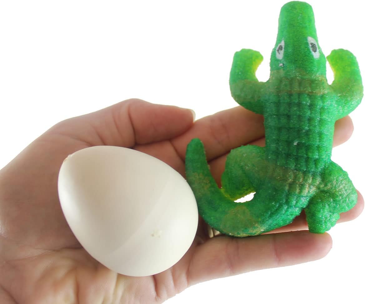 1 Hatch a Gator – Animal oceánico que crece en el agua  Añade agua y crece hasta 4 pulgadas  Juguete de baño divertido ciencia expansiva novedad