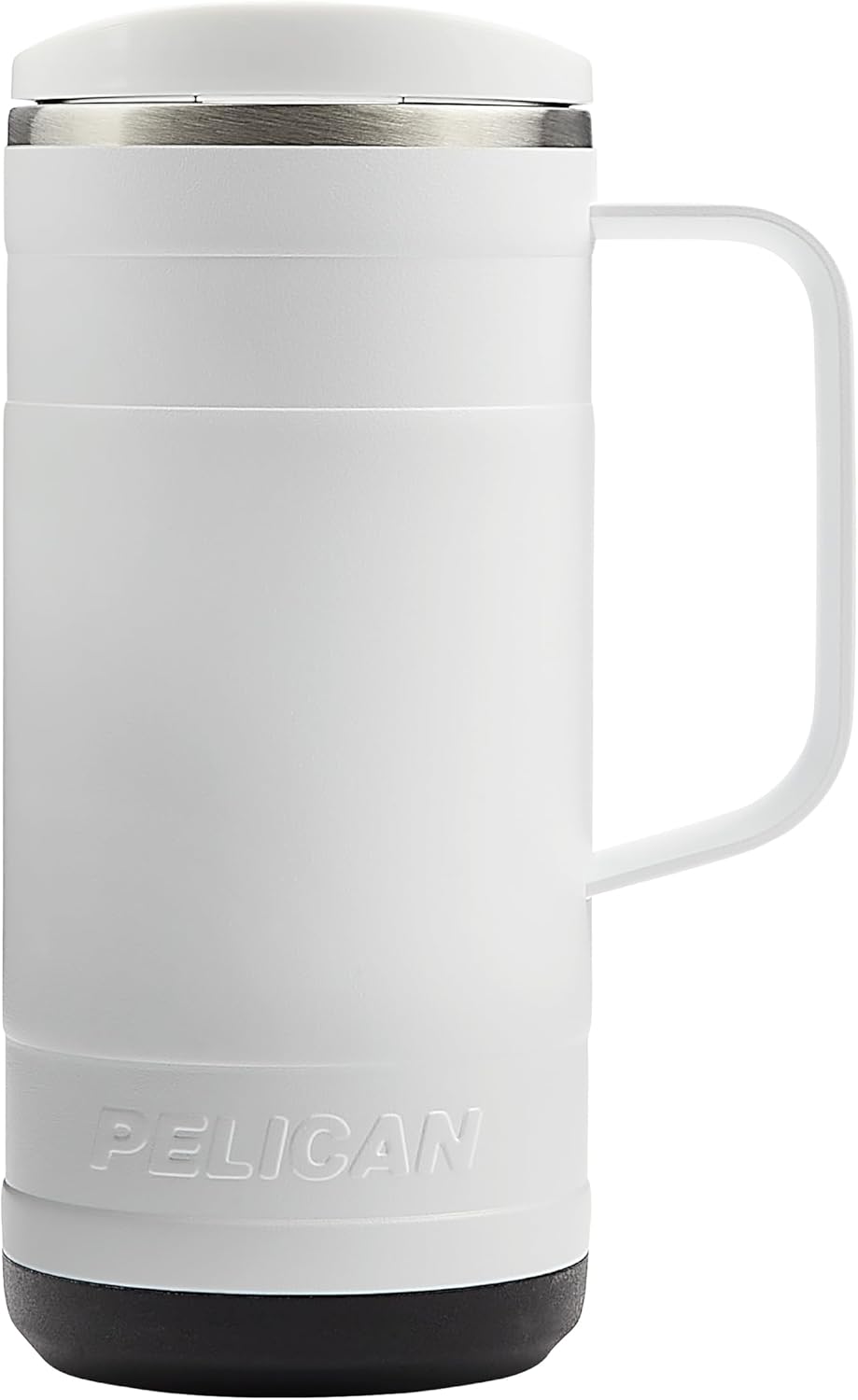 Pelican Hydration Pelican Ridge – Vaso aislado al vacío de 18 onzas, acero inoxidable reciclado de doble pared de viaje con doble tapa, taza de café