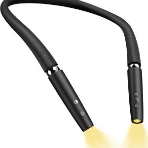 Luz de lectura para el cuello, luz de libro para leer en la cama ajuste de ejes de dirección, brazo de silicona flexible, luz LED recargable de Luz de lectura para el cuello, luz de libro para leer en la cama ajuste de ejes de dirección, brazo de silicona flexible, luz LED recargable de