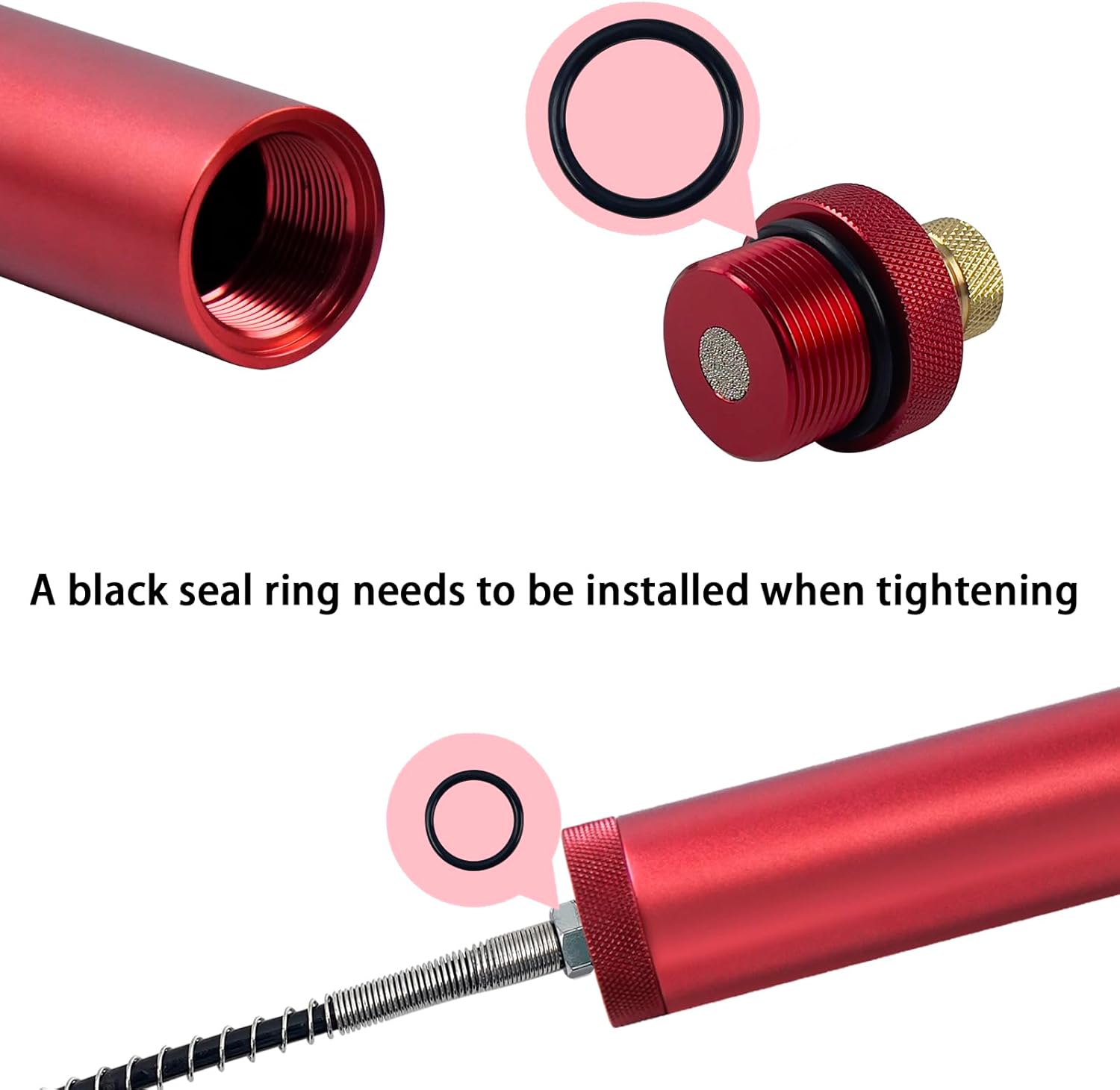Filtro de aire de alta presión de 30 Mpa, separador de agua de aceite de compresor PCP de 4500 psi, con manguera flexible de resorte y conector