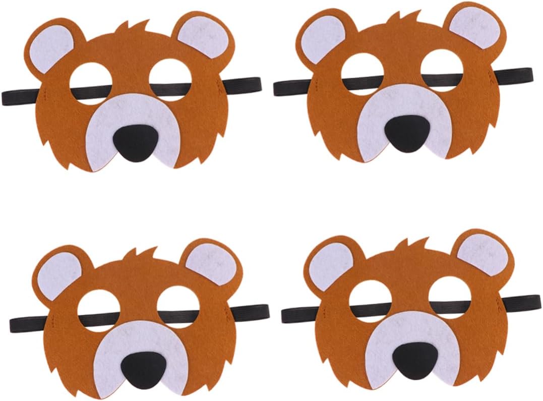 Toyvian Máscaras de animales para niños, 12 unidades, máscaras de animales para niños, máscaras con forma de animal, accesorios de rendimiento para