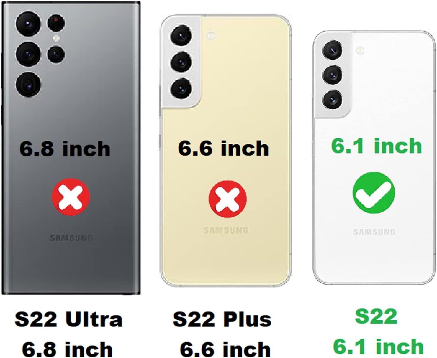 Jaorty Funda para Samsung Galaxy S22 5G para mujer con tarjetero, funda para Samsung S22, cartera cruzada con correa, ranuras para tarjetas de