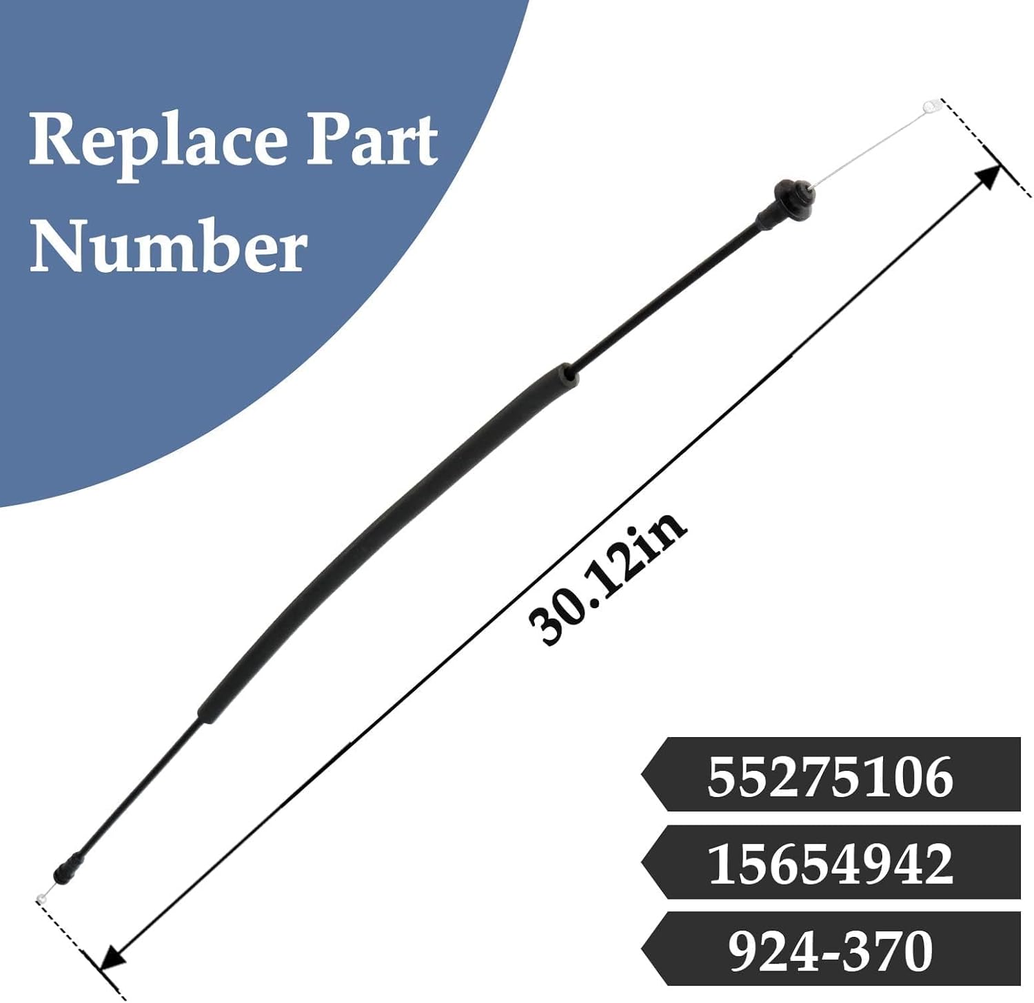 2 cables de pestillo de puerta trasera izquierda y derecha compatibles con Dodge Ram 1500 2500 3500 1998 1999 2000 2001 2002 Reemplazo # 55275106,