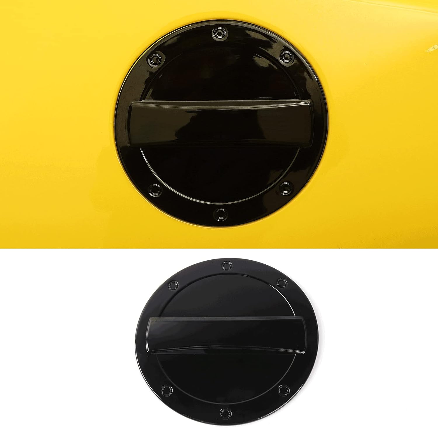 Hoolcar Tapa de gasolina para puerta de llenado de gasolina para Chevrolet Camaro 2017-2022, color negro