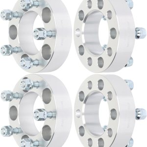 ECCPP 4 espaciadores de rueda de 5 x 114.3 de 5 x 4.5 a 5 x 4.5 con 12 x 1.25, 3.248 in, 1.5 pulgadas, color plateado, compatible con 2009-2020 para ECCPP 4 espaciadores de rueda de 5 x 114.3 de 5 x 4.5 a 5 x 4.5 con 12 x 1.25, 3.248 in, 1.5 pulgadas, color plateado, compatible con 2009-2020 para