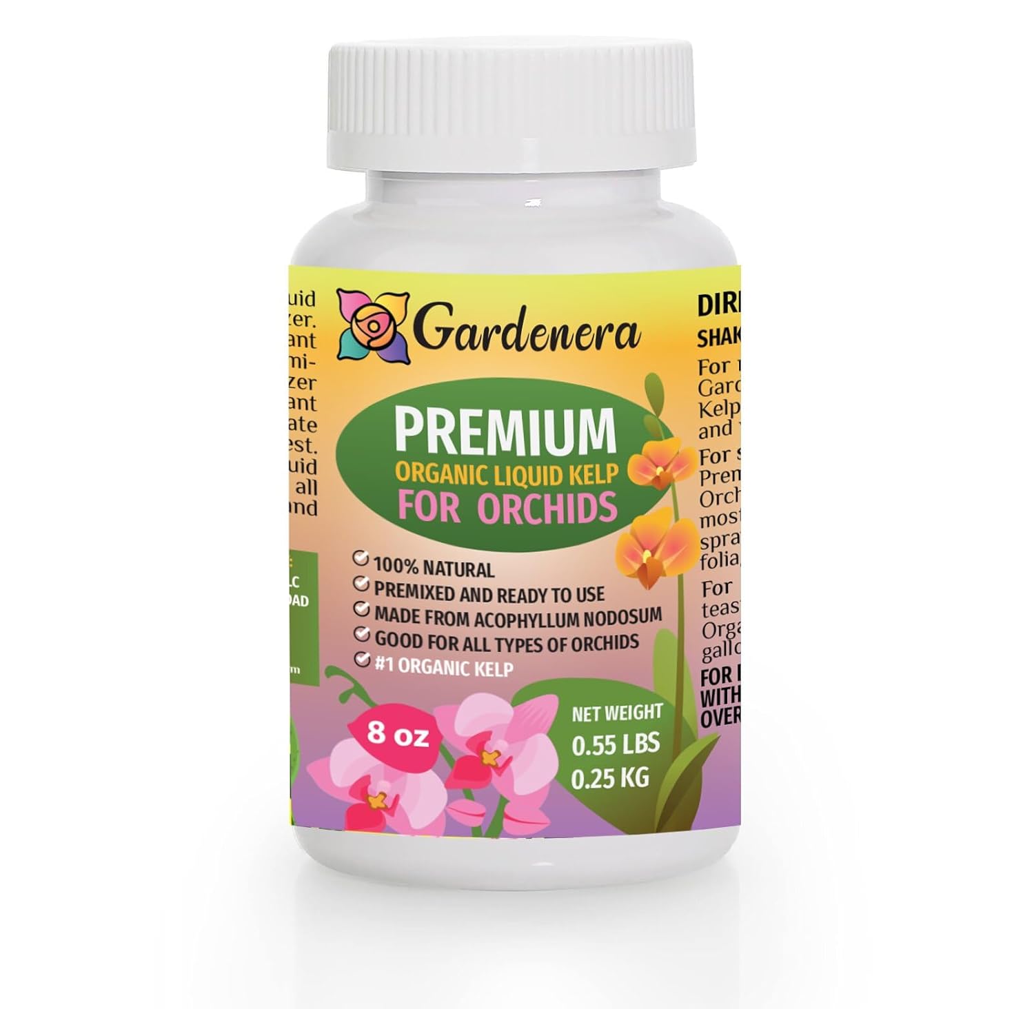 Fertilizante líquido prémium para plantas de orquídeas, 8 onzas, mejora la salud de tus orquídeas naturalmente