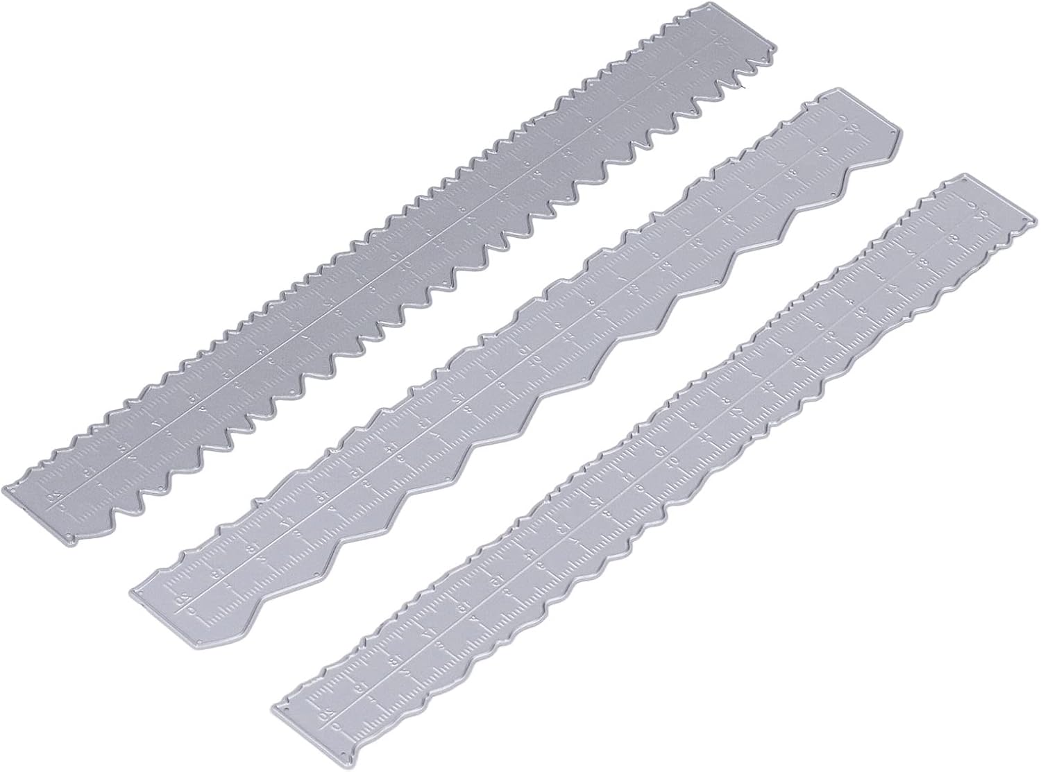 TOPINCN 3 unids Deckle Edge Ruler Paper Tearing Ruler Craft Ruler Paper Ripper Tool Deckled Edge Cortador de papel Herramienta ligera para hacer