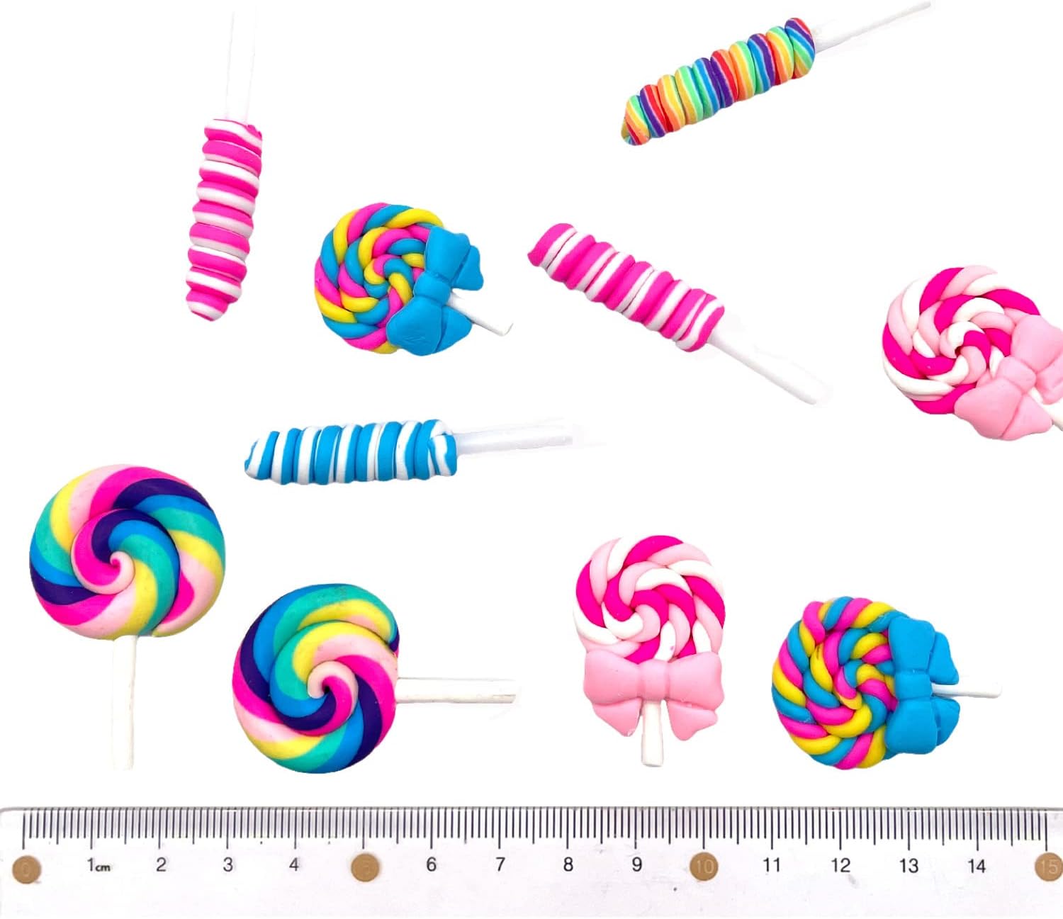 150 dijes de slime de resina falsos de caramelo, parche de resina kawaii lindo juego de dulces de espalda plana, decoraciones surtidas mixtas para