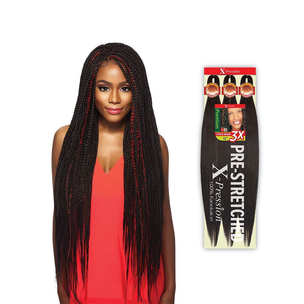 Outre Braids X-Pression Kanekaion 3X Trenza preestirada de 42 pulgadas (paquete de 5, M2730)