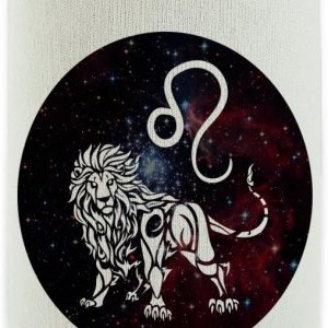 Leo Lion Horóscopo con signo del zodiaco en el espacio – Enfriador de latas – Funda aislante plegable para bebidas – Soporte aislado para bebidas Leo Lion Horóscopo con signo del zodiaco en el espacio – Enfriador de latas – Funda aislante plegable para bebidas – Soporte aislado para bebidas
