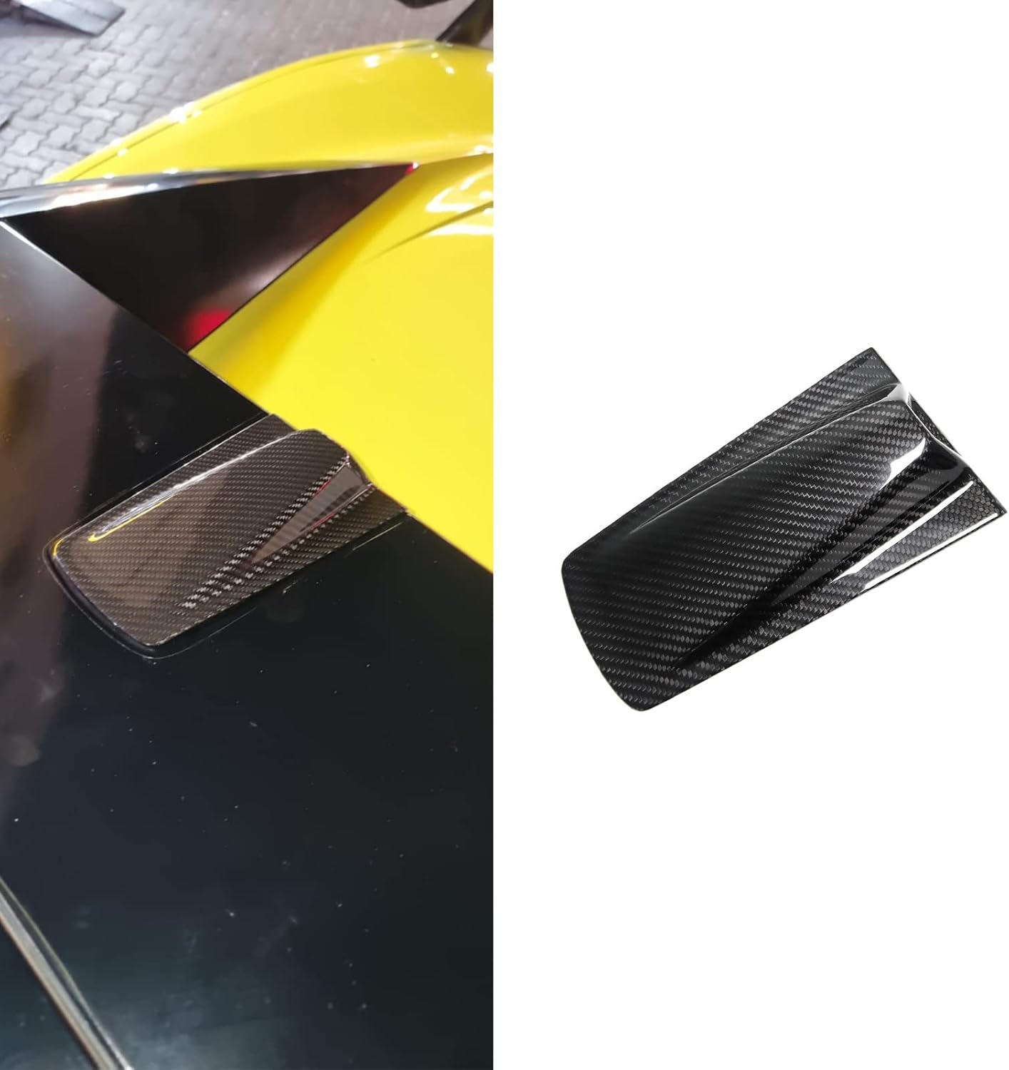 Cubierta trasera para cámara Decklid de automóvil para C8 Corvette 2020 2021 2022 2023, panel de cubierta de cubierta de techo de fibra de carbono
