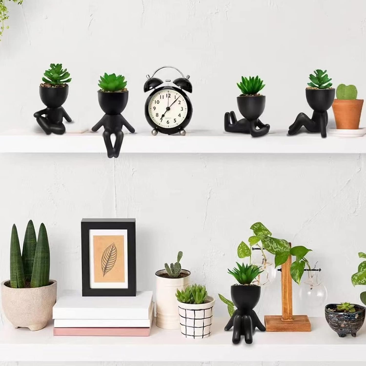 Maceta suculenta en maceta, moderna maceta de cerámica estilo mármol, maceta creativa en miniatura, utilizada para regalo, jardinería doméstica y