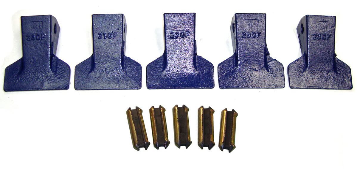 H&L Tooth Company 230CF Dientes de cuchara de retroexcavadora Cast Flare Plus 23FP Flexpins (paquete de 5) para Deere, Case, JBC y más.  23  230