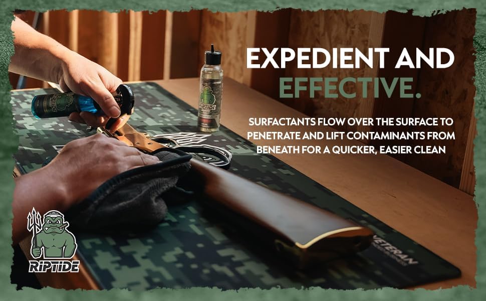 Riptide Armory Advanced – Limpiador de pistolas de 4 onzas, limpiador de armas multiusos, se dirige a depósitos de carbono, metales y residuos,