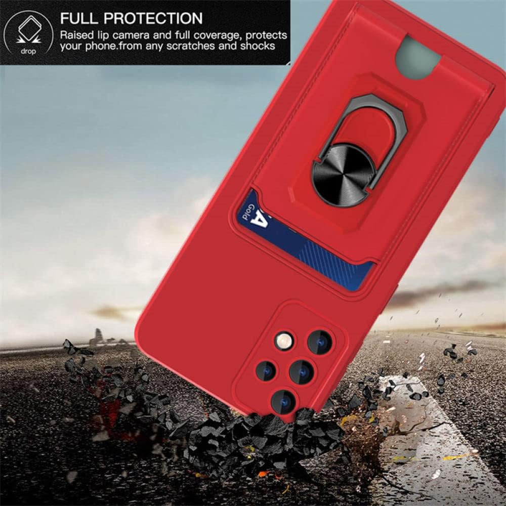 Funda con soporte para tarjeta para Samsung S23 S22 Ultra S21 A52 A72 A32 4G A50 A22 Lanyard Funda suave, T6, para Samsung S23Ultra