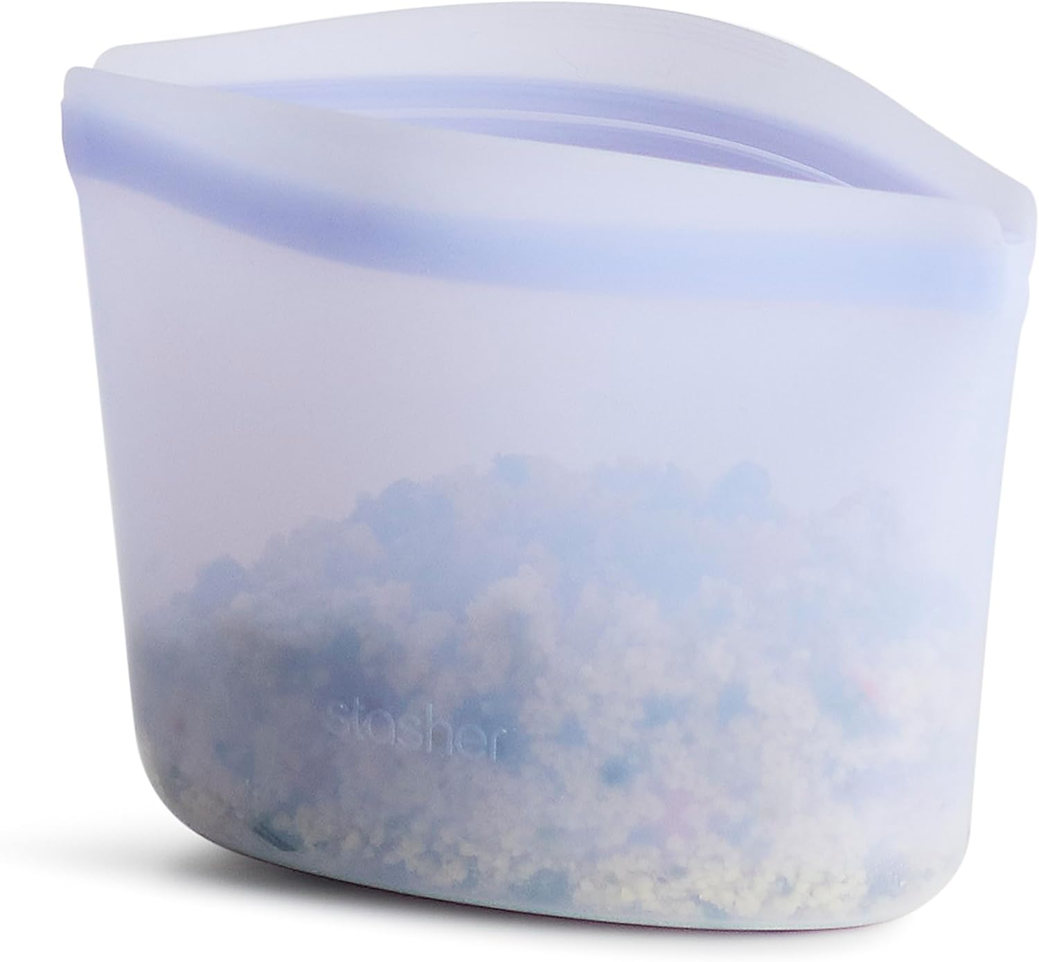 Stasher Bolsa de almacenamiento de silicona reutilizable, contenedor de almacenamiento de alimentos, apto para microondas y lavavajillas, sin fugas,