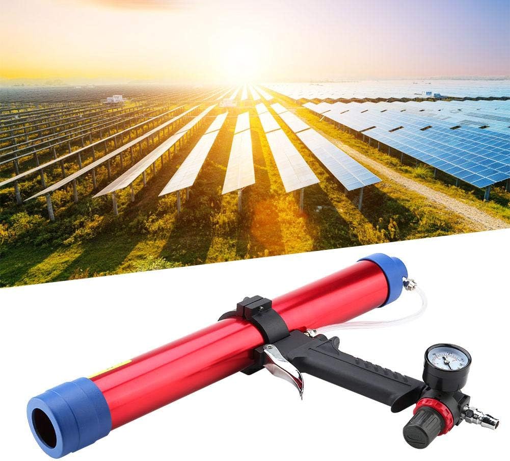 Marhynchus Sellador de pegamento de vidrio neumático Cartucho de pistola de calafateo Pistola de aire 300  600ML para aparatos electrónicos,