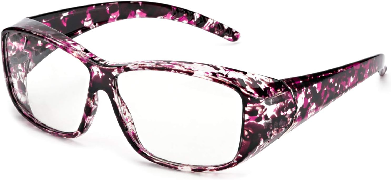 LVIOE Gafas de bloqueo de luz azul que se ajustan sobre gafas graduadasanteojos de lecturagafas RX LB024
