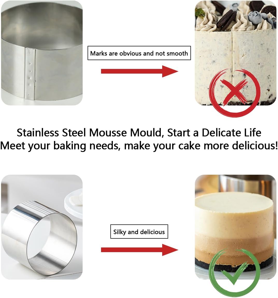 DOERDO – Cortador de galletas, cortador de bolas de masa de acero inoxidable, molde redondo para galletas, fondant, donas, 3 x 3 pulgadas