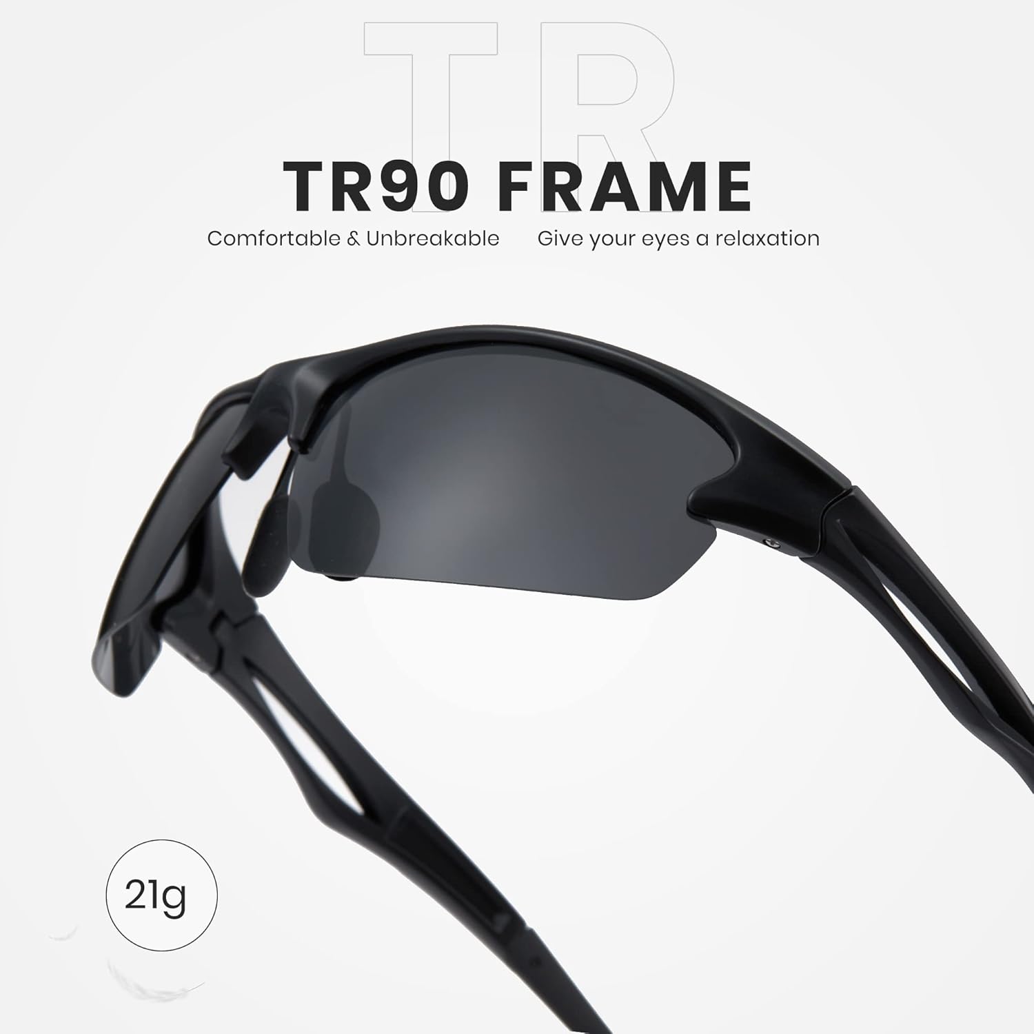 Cyxus Gafas de sol deportivas polarizadas para hombres y mujeres, para correr, ciclismo, pesca, golf, conducción, gafas de sol Tr90