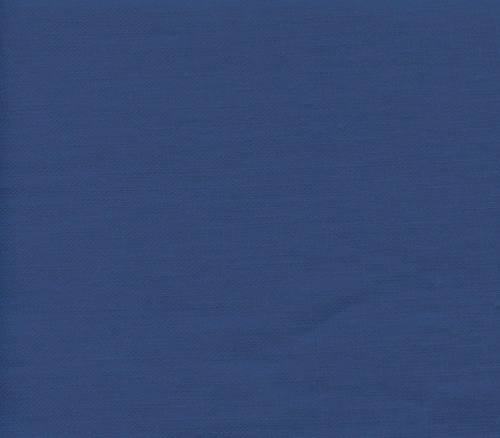 Tela de tapicería 100% lino de 60 pulgadas de ancho vendido por The Yard (azul Chanel)