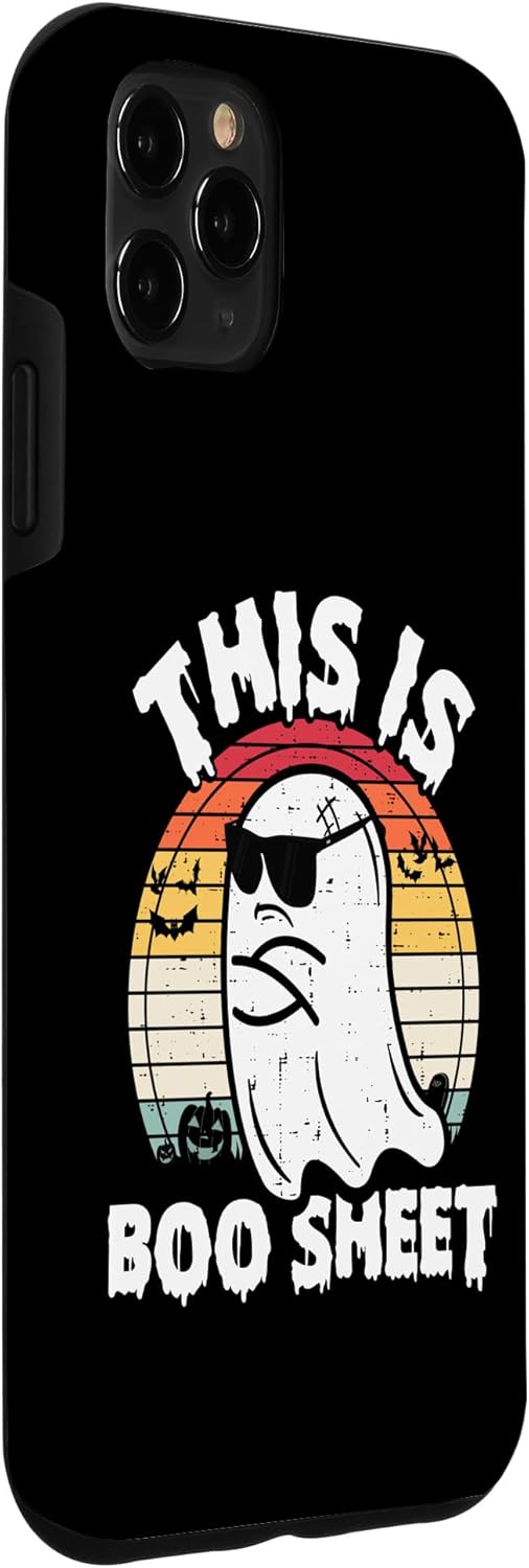 Funda para iPhone 11 Pro Max This Is Boo Sheet Ghost Retro Halloween para hombres y mujeres