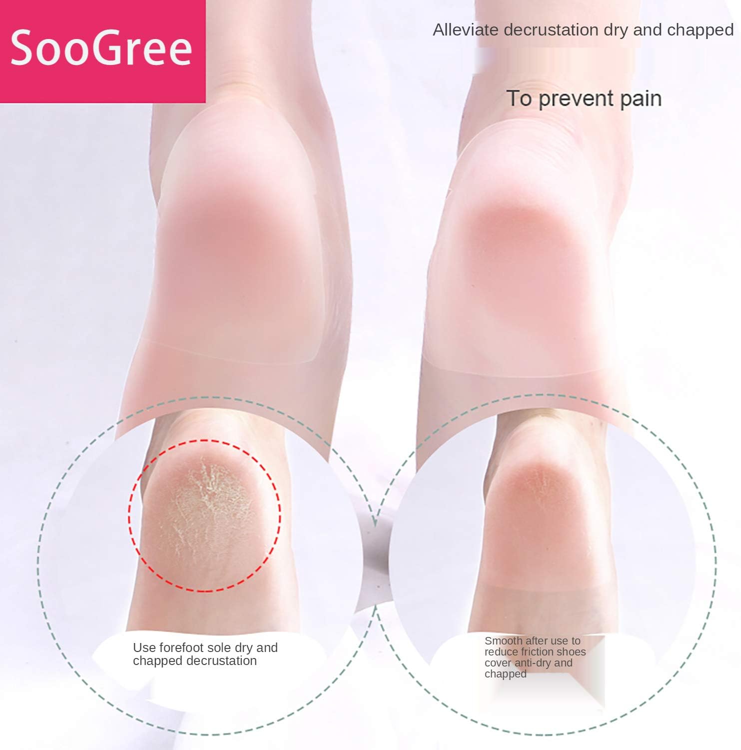 SooGree Blister Pads (27 piezas), almohadilla de protección de talón acolchada ultrafina para mujeres y hombres Blister Gel Guard Almohadillas para