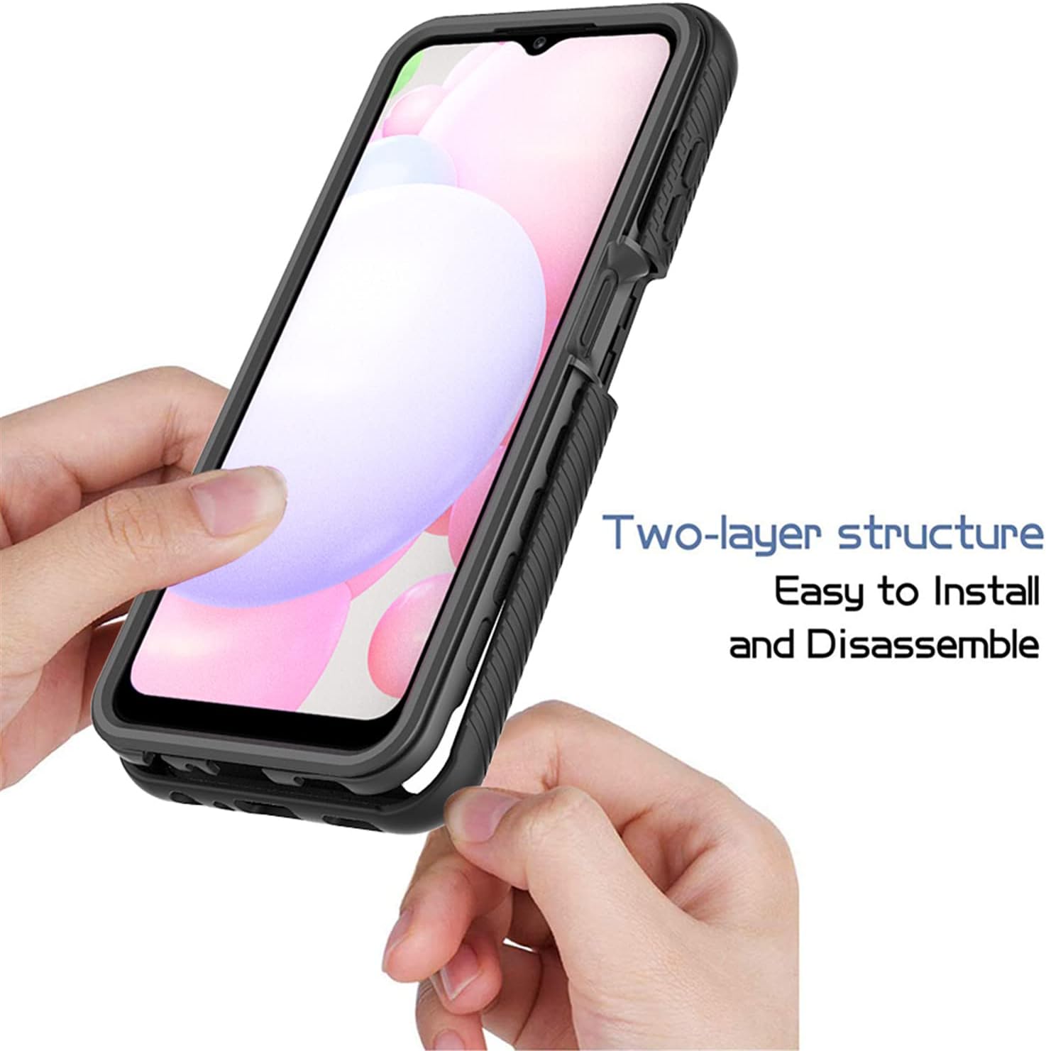 Funda para teléfono Pinwheel Plus 2, Pinwheel Plus 2, protección de cuerpo completo 360, resistente y transparente a prueba de golpes, funda